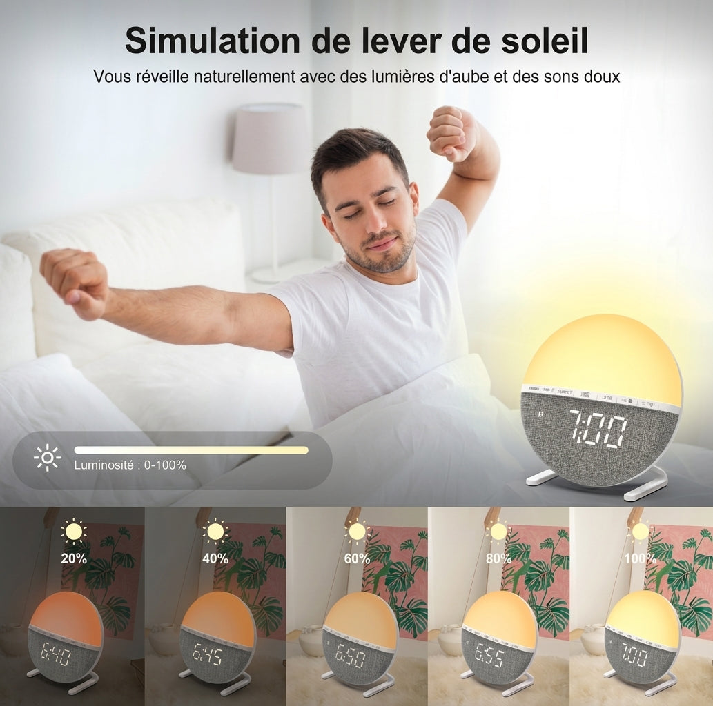 Réveil lumineux Simulateur d'aube