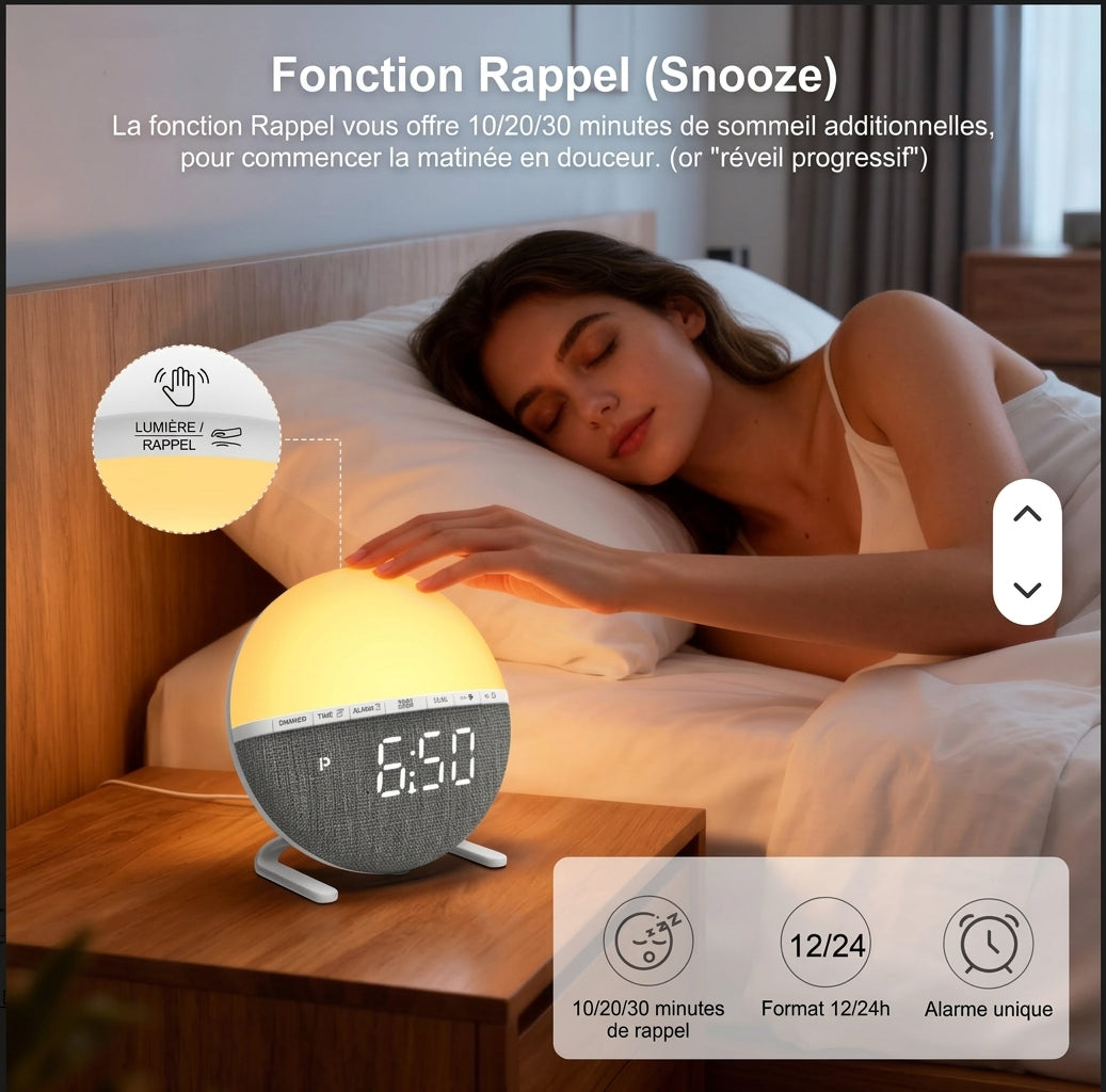 Réveil lumineux Simulateur d'aube